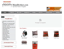 Tablet Screenshot of mannbrothers.com